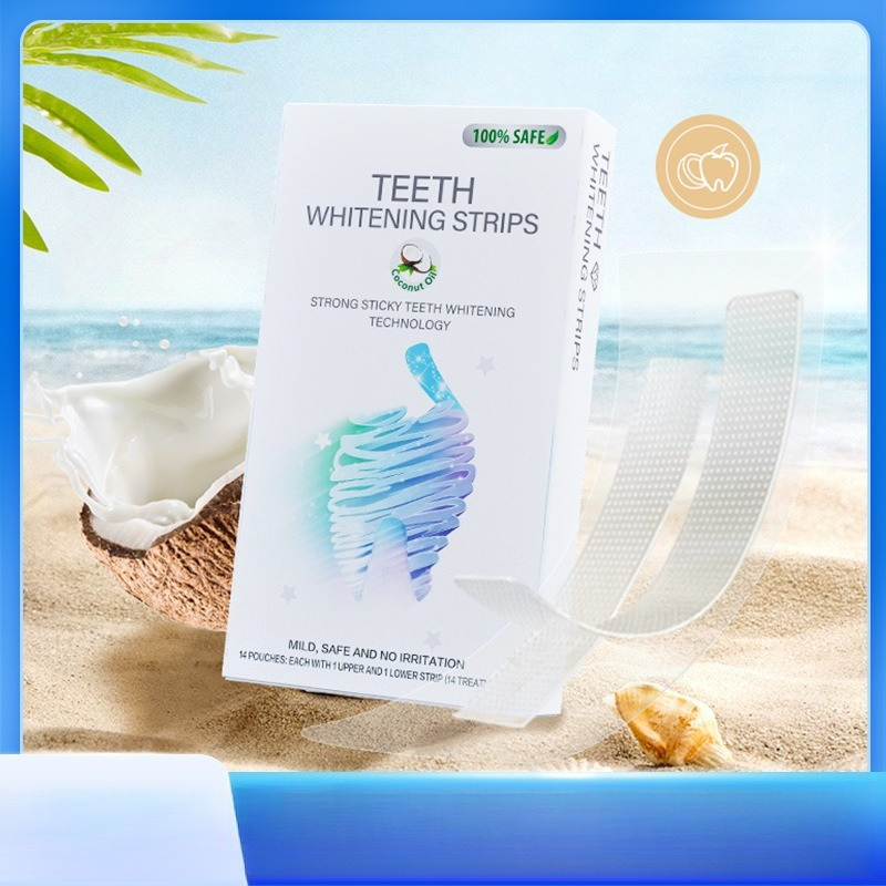 Teeth Whitening With Coconut Oil - 6D Beauty-Patch mit Kokosöl und 6%