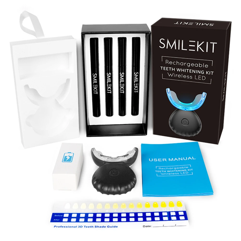 Teeth Whitening Q&M - Dental Zahnaufhellung Kit Mini 16 LED