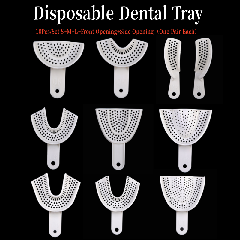 Teeth Whitening Trays - 10 Stücke Dental Abdruck Kunststoffschalen Prothesenmodell