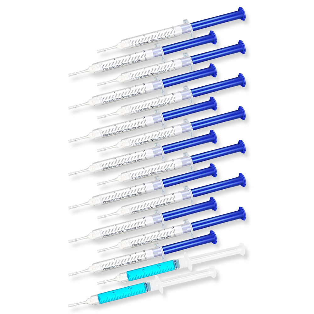 Teeth Whitening Q&M - Zahnaufhellungs-Gel mit Minzgeschmack, sanftes Aufhellungsgel, einfach