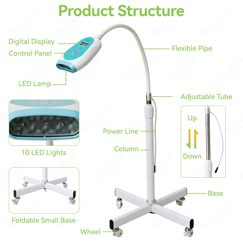 50W Dental Touchscreen 3-Farbe – Teeth Whitening Light Bewertung und Preis