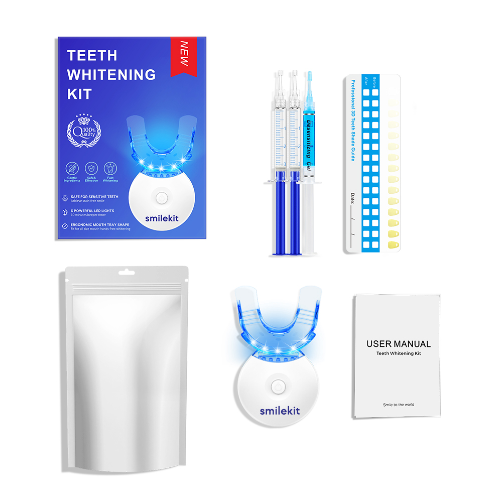 Zahnaufhellungs-Set – 5 x LED- – Teeth Whitening Q&M Bewertung und Preis