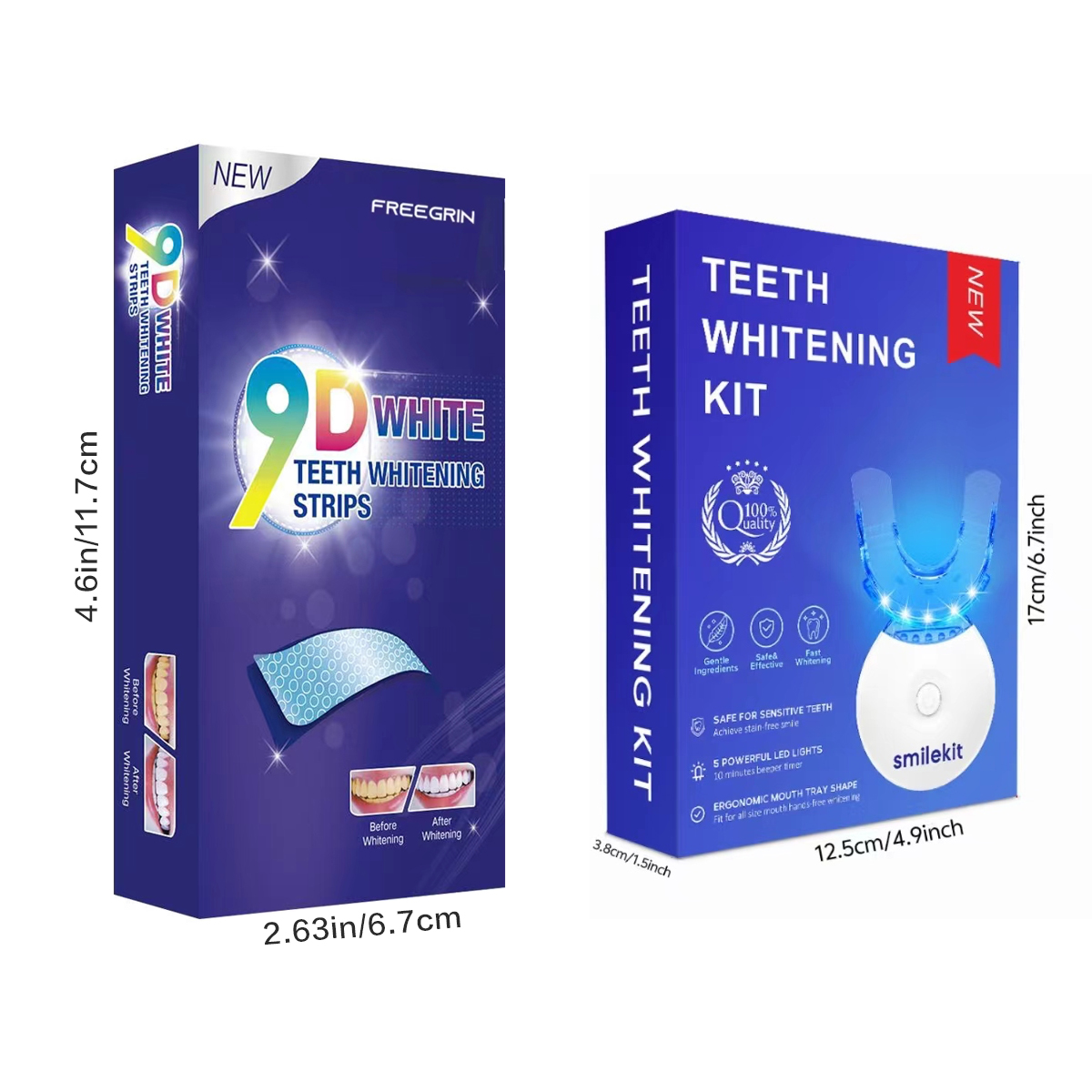 Zahnaufhellungs-Set – 5 x LED- – Teeth Whitening Q&M Bewertung und Preis