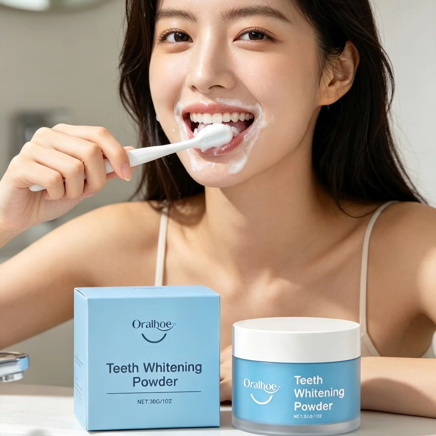 Oralhoe Zahnpulver zum Zähnepu – Teeth Whitening Zimba Bewertung und Preis