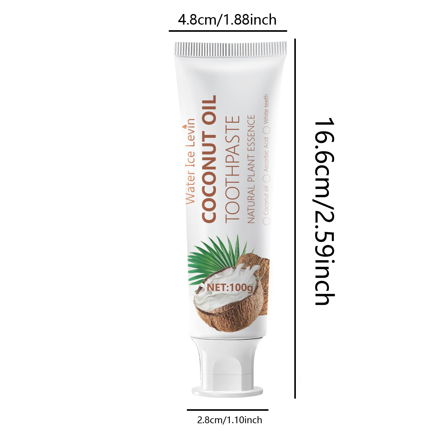 100 g Zahnpasta zum Aufhellen  – Teeth Whitening With Coconut Oil Bewertung und Preis