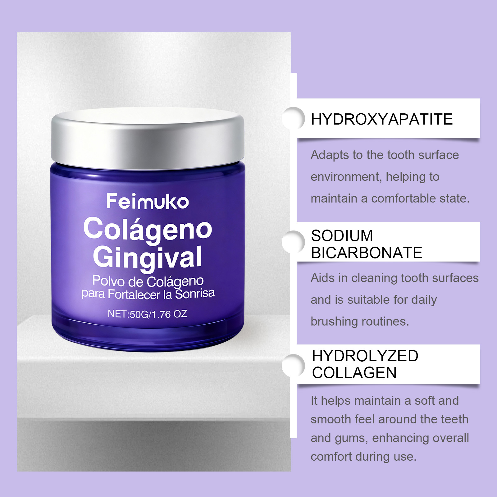 Kollagen-Zahnaufhellungspulver – Teeth Whitening Zimba Bewertung und Preis